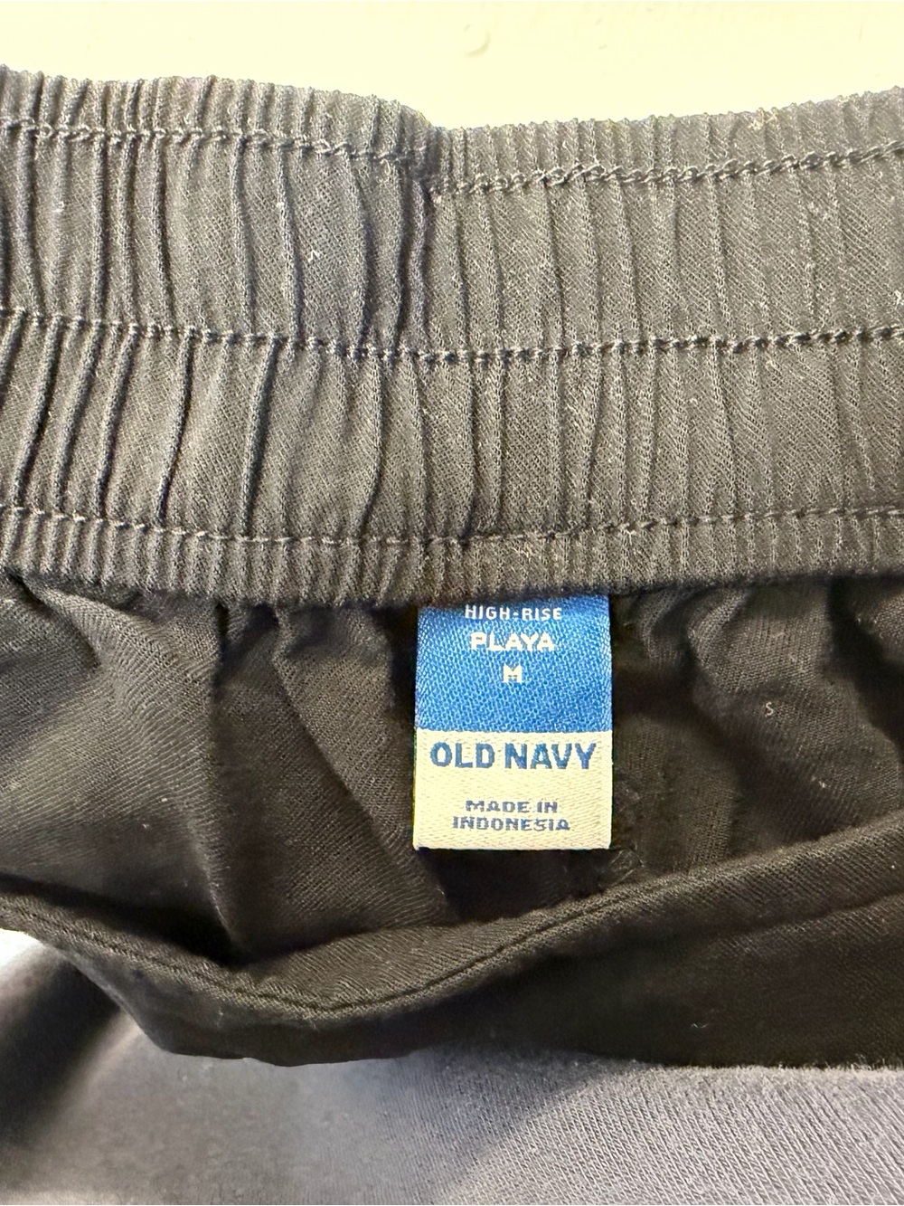 Old navy high rise playa Women's Black Everyday linen Shorts - Picture 2 of 2